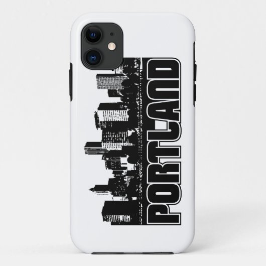 Portland Silhouet Case-Mate iPhone Case (Achterkant)