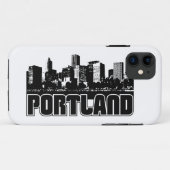 Portland Silhouet Case-Mate iPhone Case (Achterkant (horizontaal))