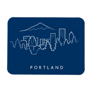 Portland Skyline Magneet