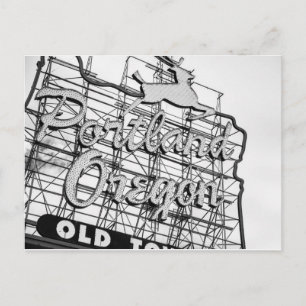 Portland Stag Sign Briefkaart