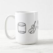 Portland Taiko Large Line Art Mug (Gauche)