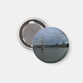 Portland Tilikum Crossing #1 Round Magnet Magneet (Voorkant / Achterkant)