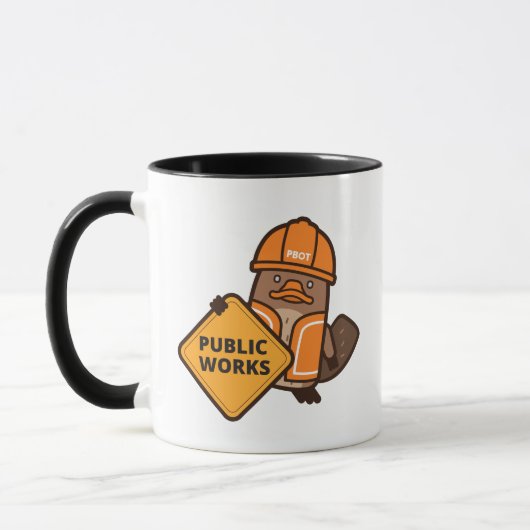 Portland Travaux publics Platypus Mug (Gauche)