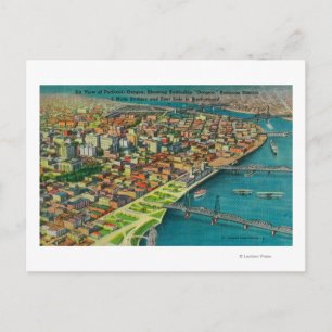 Portland van Air, waar de bruggen en Briefkaart