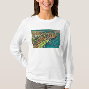 Portland van Air, waar de bruggen en T-shirt