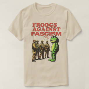 Portland verzet Portland kikker protest T-shirt
