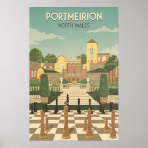Portmeirion Noord-Wales Reisposter Poster