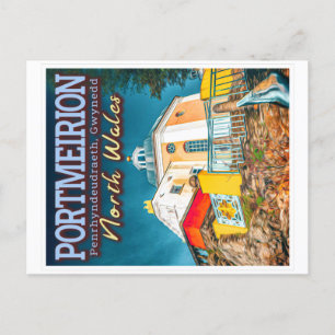 PORTMEIRION - PENRHYNDEUDRAETH GWYNEDD NORTH WALES BRIEFKAART