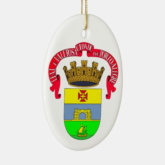 Porto Alegre (stadszegel) - BRAZILIË Keramisch Ornament (Rechts)