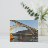 Porto-brug over de Douro Portugal Briefkaart (Staand voorkant)
