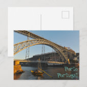 Porto-brug over de Douro Portugal Briefkaart (Voorkant / Achterkant)