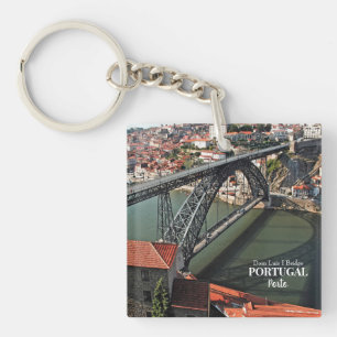 Porto brug over de Douro, Portugal Sleutelhanger