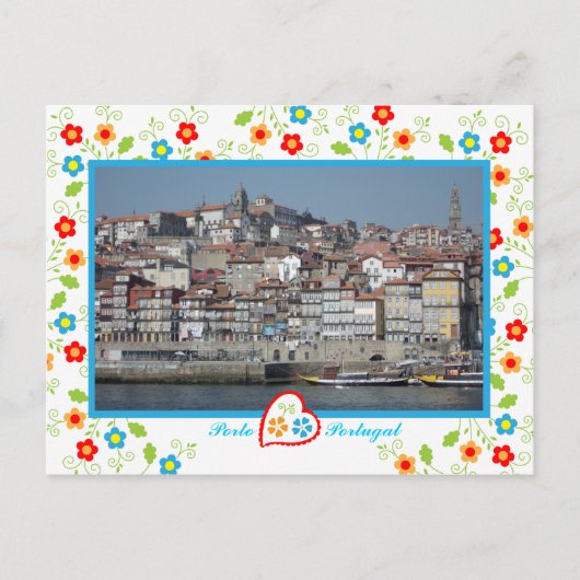 Porto city uitzicht over de Douro, Portugal Briefkaart (Voorkant)