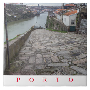Porto Douro uitzicht keramische tegel Tegeltje