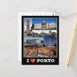 Porto - I Love - Portugal - Briefkaart