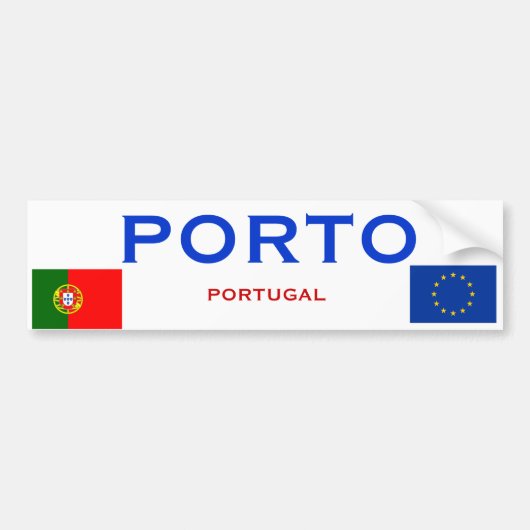 Porto (Portugal) Bumpersticker (Voorkant)