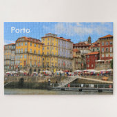 Porto: Portugal, haven en gebouwen Jigzaag Puzzle Legpuzzel (Horizontaal)
