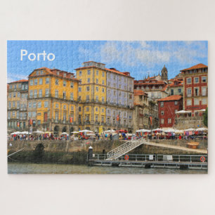 Porto: Portugal, haven en gebouwen Jigzaag Puzzle Legpuzzel
