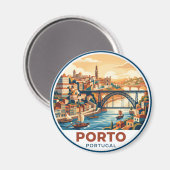 Porto Portugal Magneet (Voorkant / Achterkant)