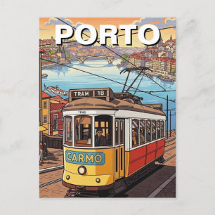Porto Portugal Reizen Abstract Briefkaart