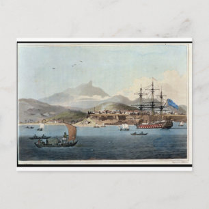 Porto Praya op het eiland St. Jago, bord 4 voor Briefkaart