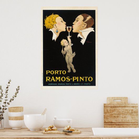 Porto Ramos Pinto door Rene Vincent -  Frans Poster (Keuken)