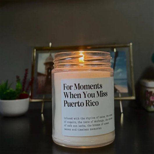 Porto Rico Candle Étiquette