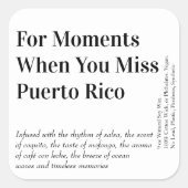 Porto Rico Candle Étiquette (Devant)