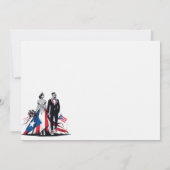 Porto Rico Couple Faire-part de mariage (Dos)
