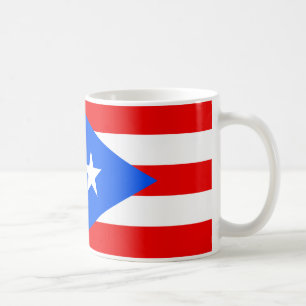 Porto Rico Drapeau en céramique café Mug