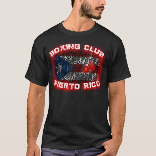 Porto Rico enfermant dans une boîte le T-shirt de (Devant)