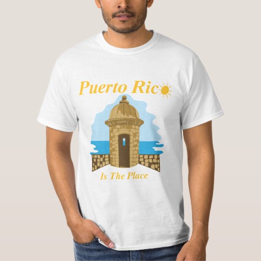 Porto Rico est le T-shirt d'endroit (Devant)