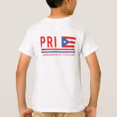 Porto Rico ISO Code Alpha 3 Design T-shirt (Dos)