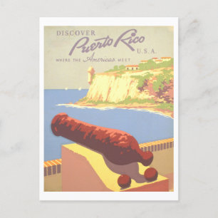 Porto Rico Travel Poster Briefkaart