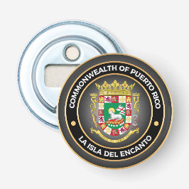 Porto Rico Wapenmunt Button Flesopener