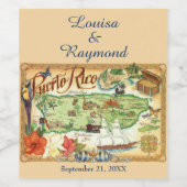 Porto Rico Wine Étiquette (Étiquettes simples)