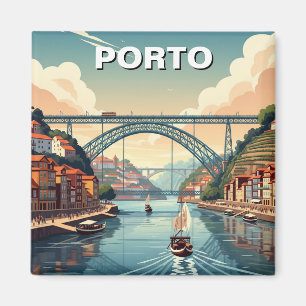 Porto River Cruise Portugal Reizen Magneet