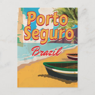 Porto Seguro Brazilië vakantieposter Briefkaart
