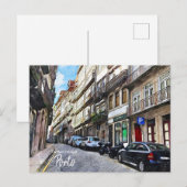 Porto Streets Portugal Briefkaart (Voorkant / Achterkant)