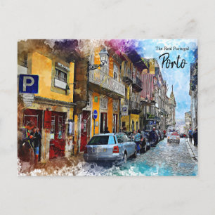 Porto Streets Portugal Briefkaart