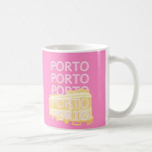 Porto Travel Art, Portugal, Roze Koffiemok