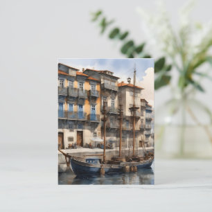 Porto waterverf briefkaart