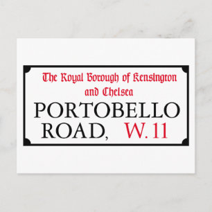 Portobello Road, London Street Sign Briefkaart