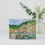 Portofino, carte postale (Debout devant)