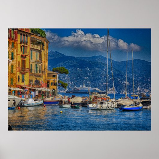 Portofino Harbour Poster (Voorkant)