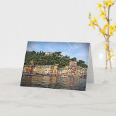 Portofino, Italia - Carte de voeux (Fleur jaune)
