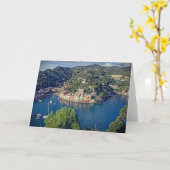 Portofino, Italie - carte de voeux (Fleur jaune)