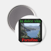 Portofino Italië Magneet (Voorkant / Achterkant)