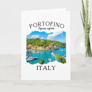 Portofino Italië Souvenir Voor Meisjes Vrouwen Fam Kaart
