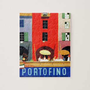 Portofino Italië - Travel Illustratie Legpuzzel